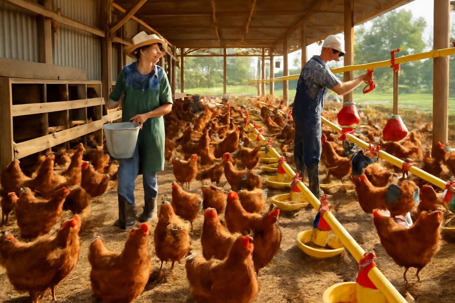 how poultry farming is done