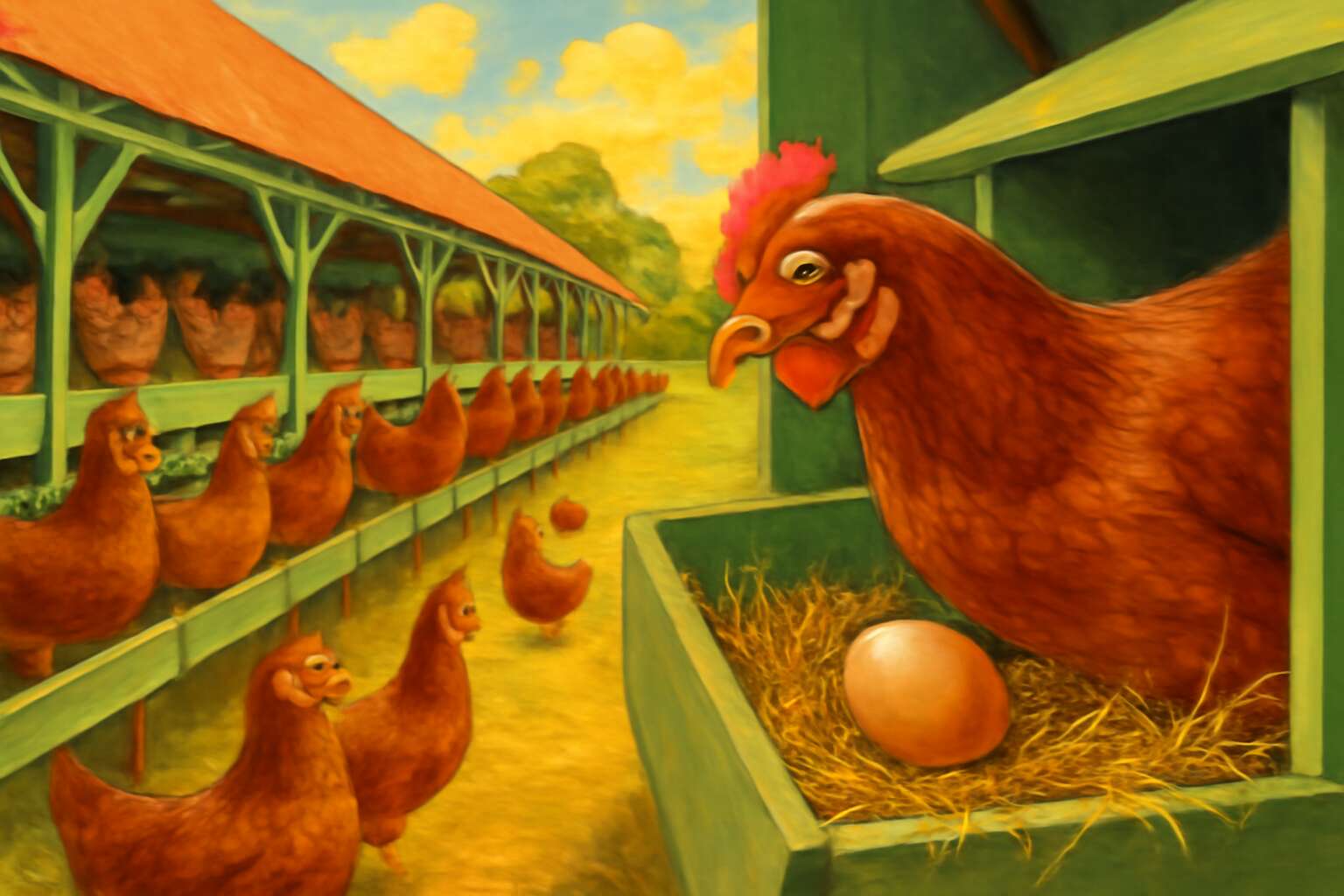 how poultry eggs are produced