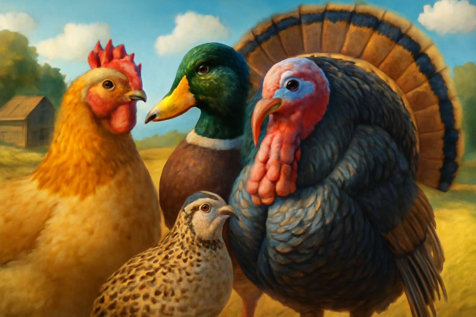 what are the 4 types of poultry