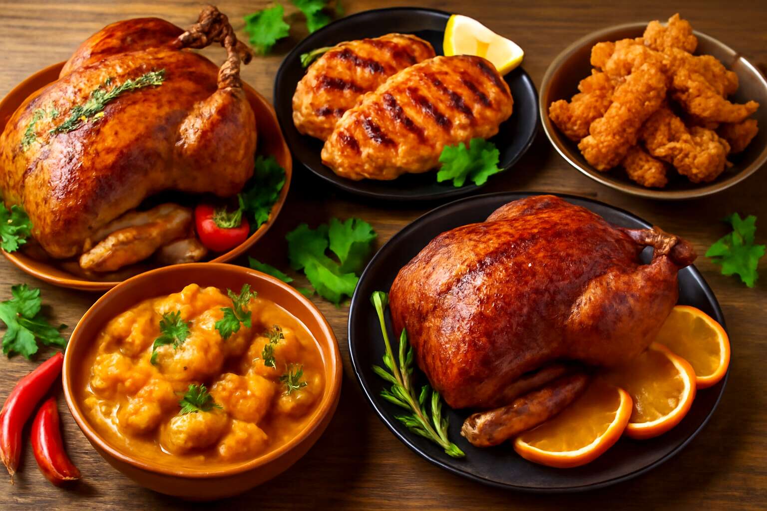 5 poultry dishes