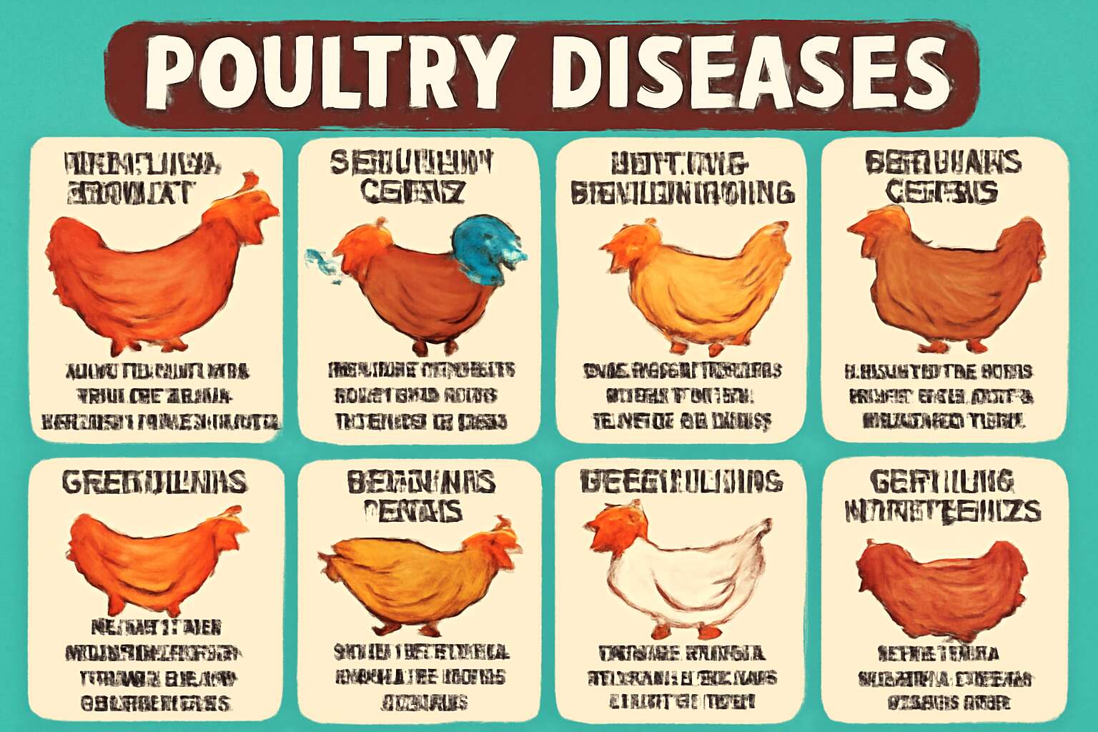 poultry diseases chart
