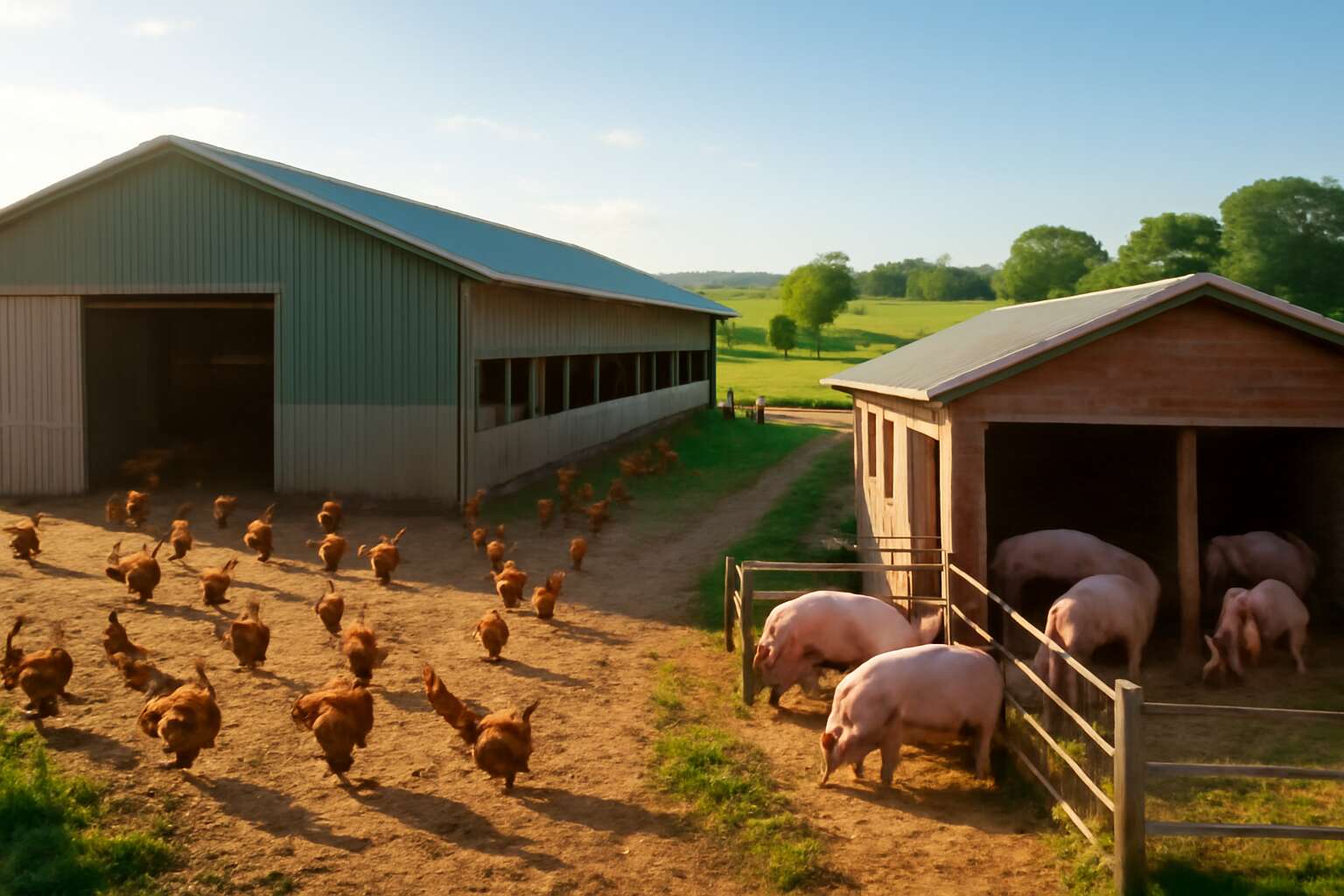 poultry and piggery farming
